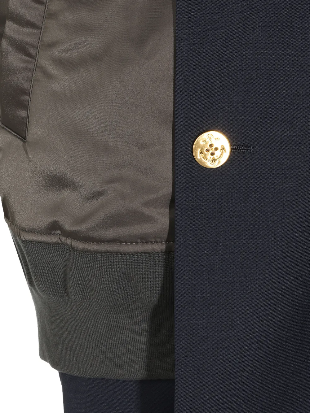 sacai Gelaagde bodywarmer Groen