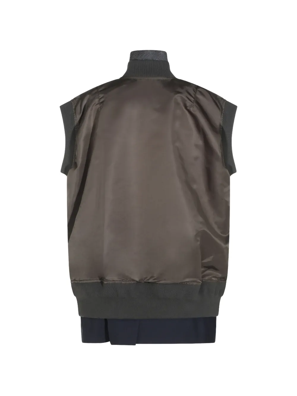 sacai Gelaagde bodywarmer Groen