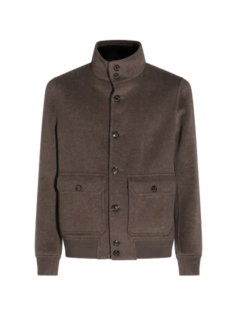 Montecore button-fastening cashmere jacket