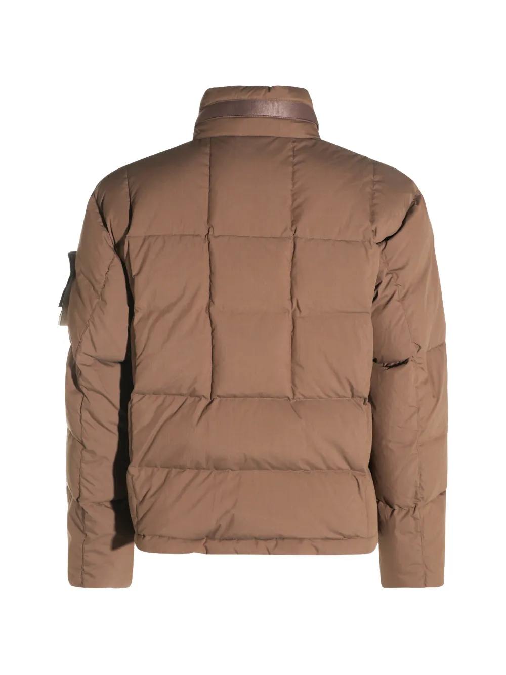Stone Island quilted logo-patch jacket Bruin