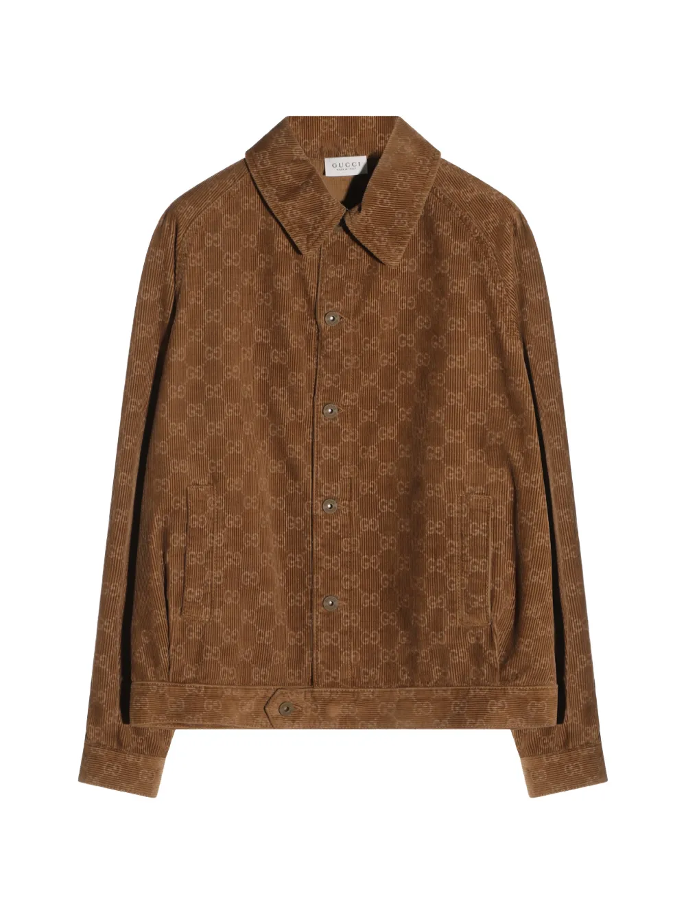 Gucci Kids GG Supreme Cordjacke - Braun