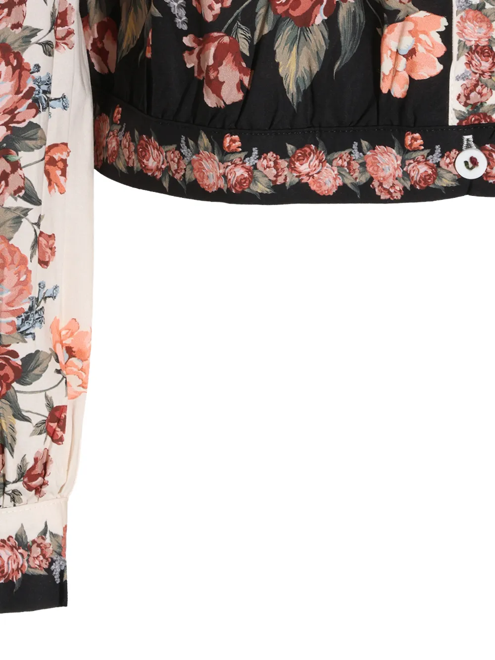 FARM Rio Blouse met bloemenprint Beige