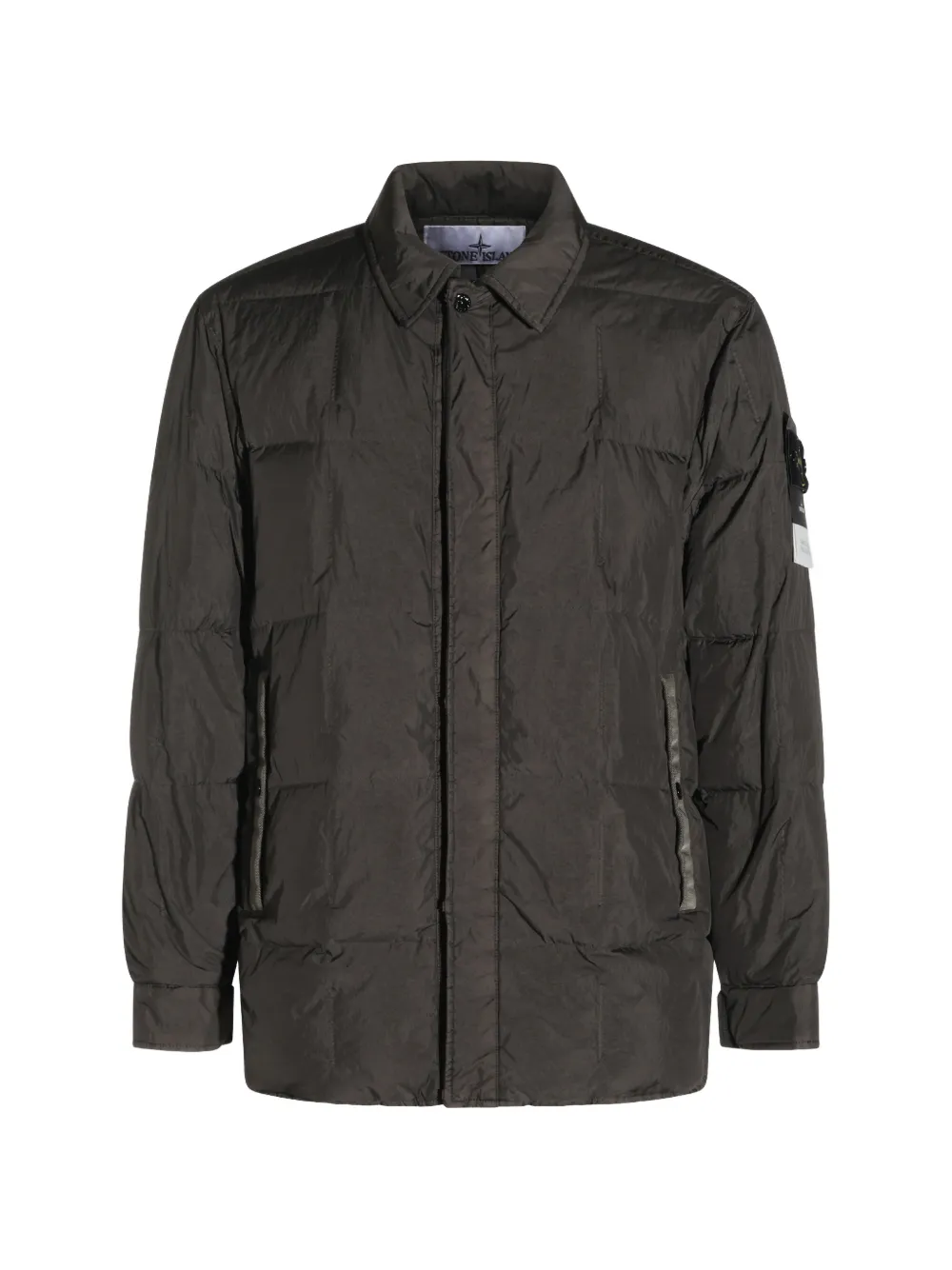 Stone Island Crinkle Reps NY quilted coat - Grigio