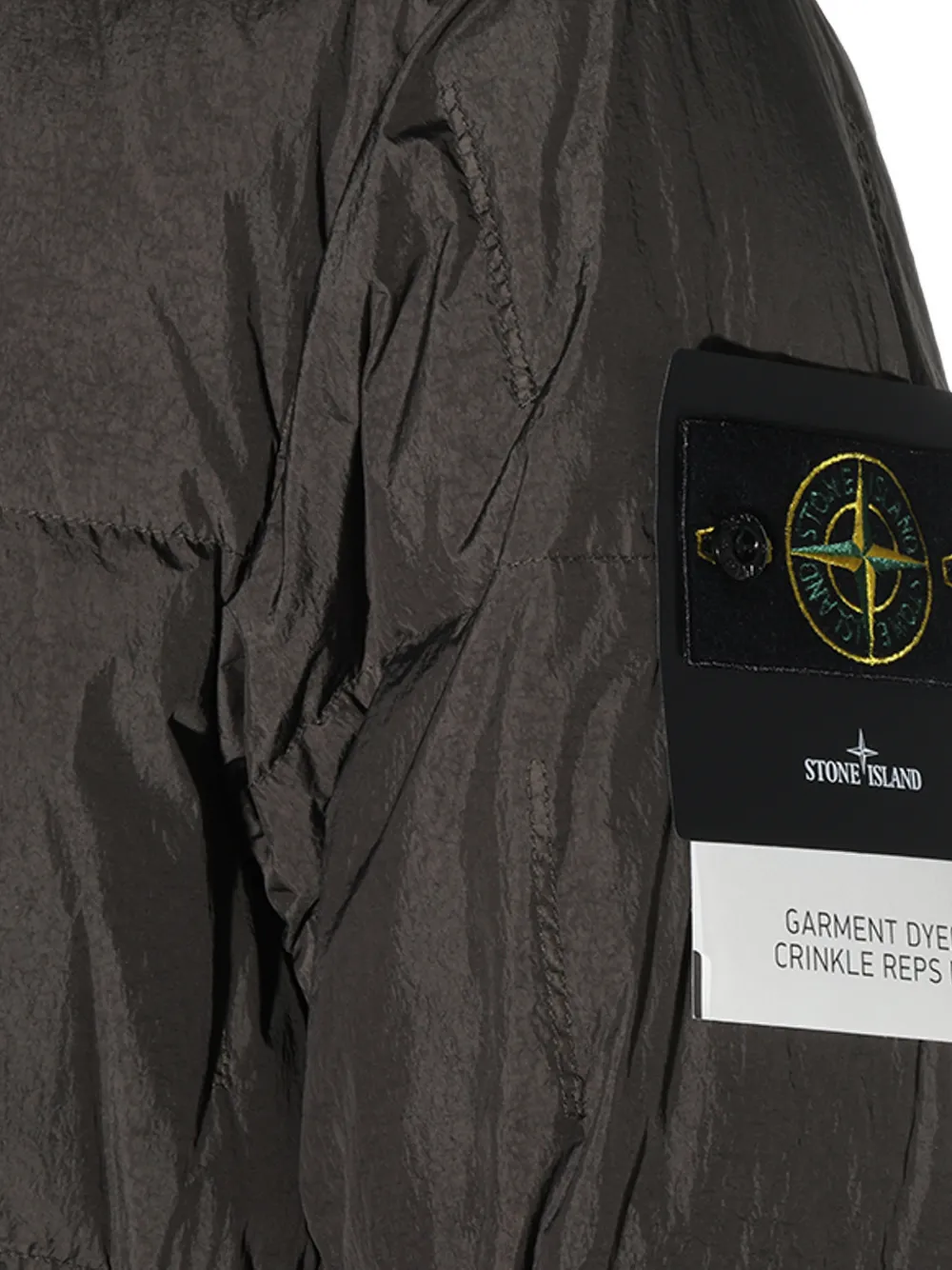 Stone Island Crinkle Reps gewatteerd jack Grijs