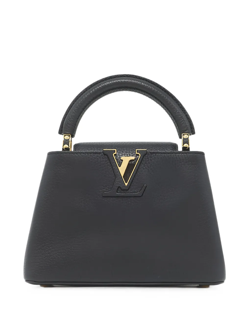 Louis Vuitton Pre-Owned 2021-2026 mini Taurillon Capucines Satchel-Tasche - Schwarz