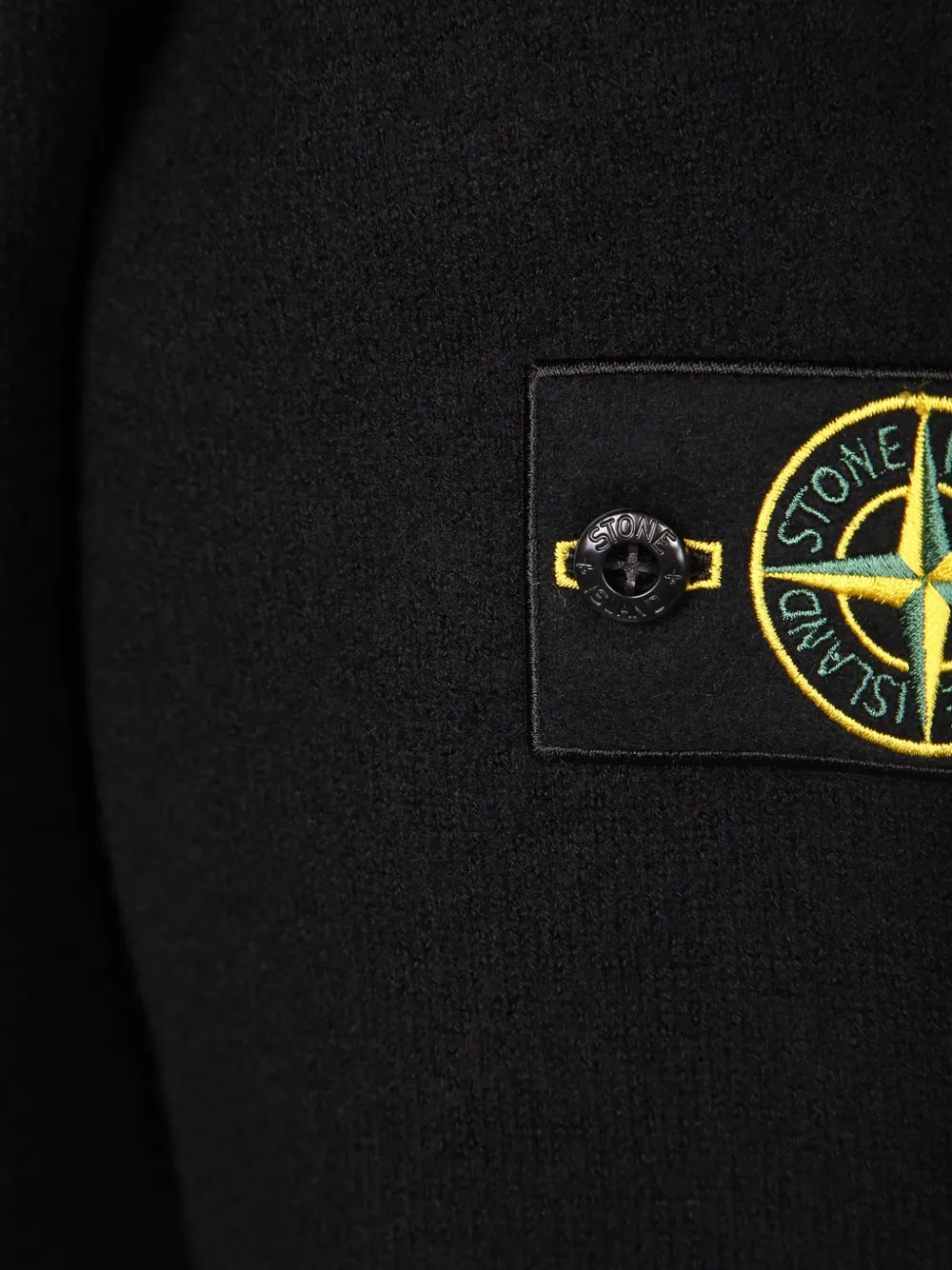 Stone Island Trui met logopatch Zwart
