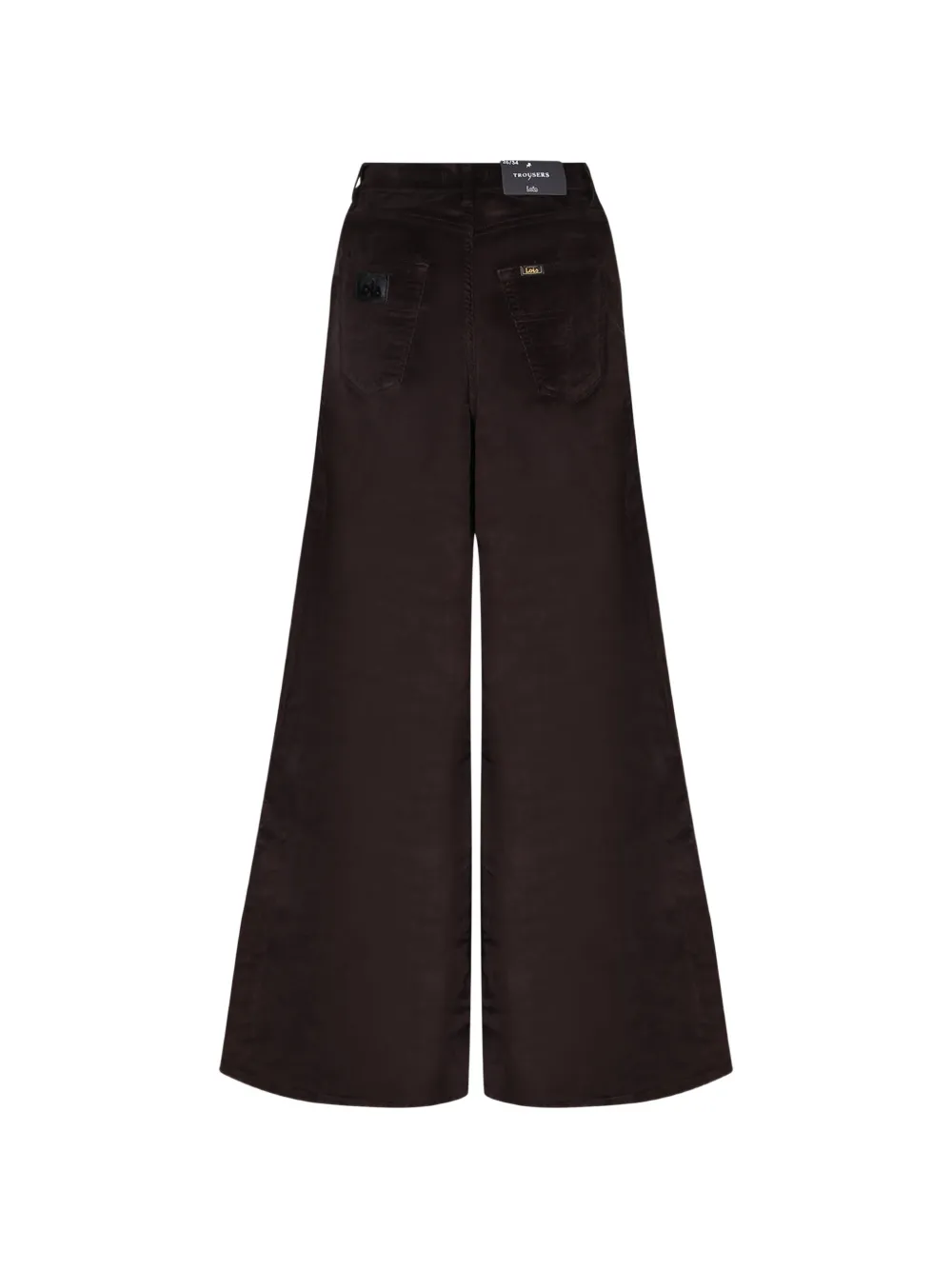 LOIS JEANS Ribfluwelen palazzo broek Bruin