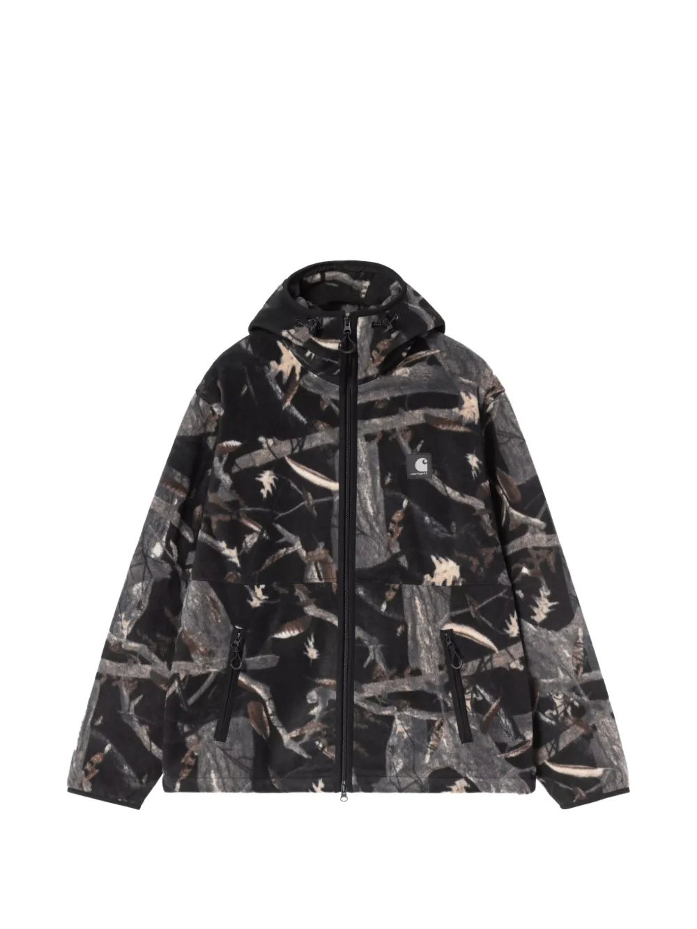 Carhartt WIP Blevin Liner camouflage-print hooded jacket - Nero