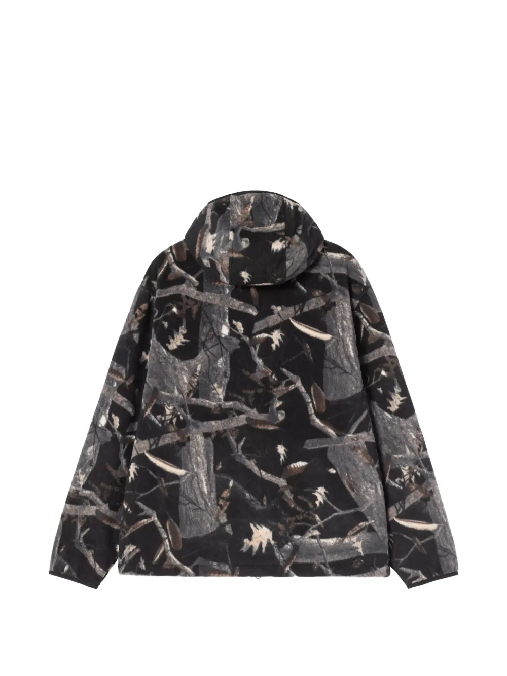 Carhartt WIP Belvin Liner jack met capuchon en camouflageprint Zwart
