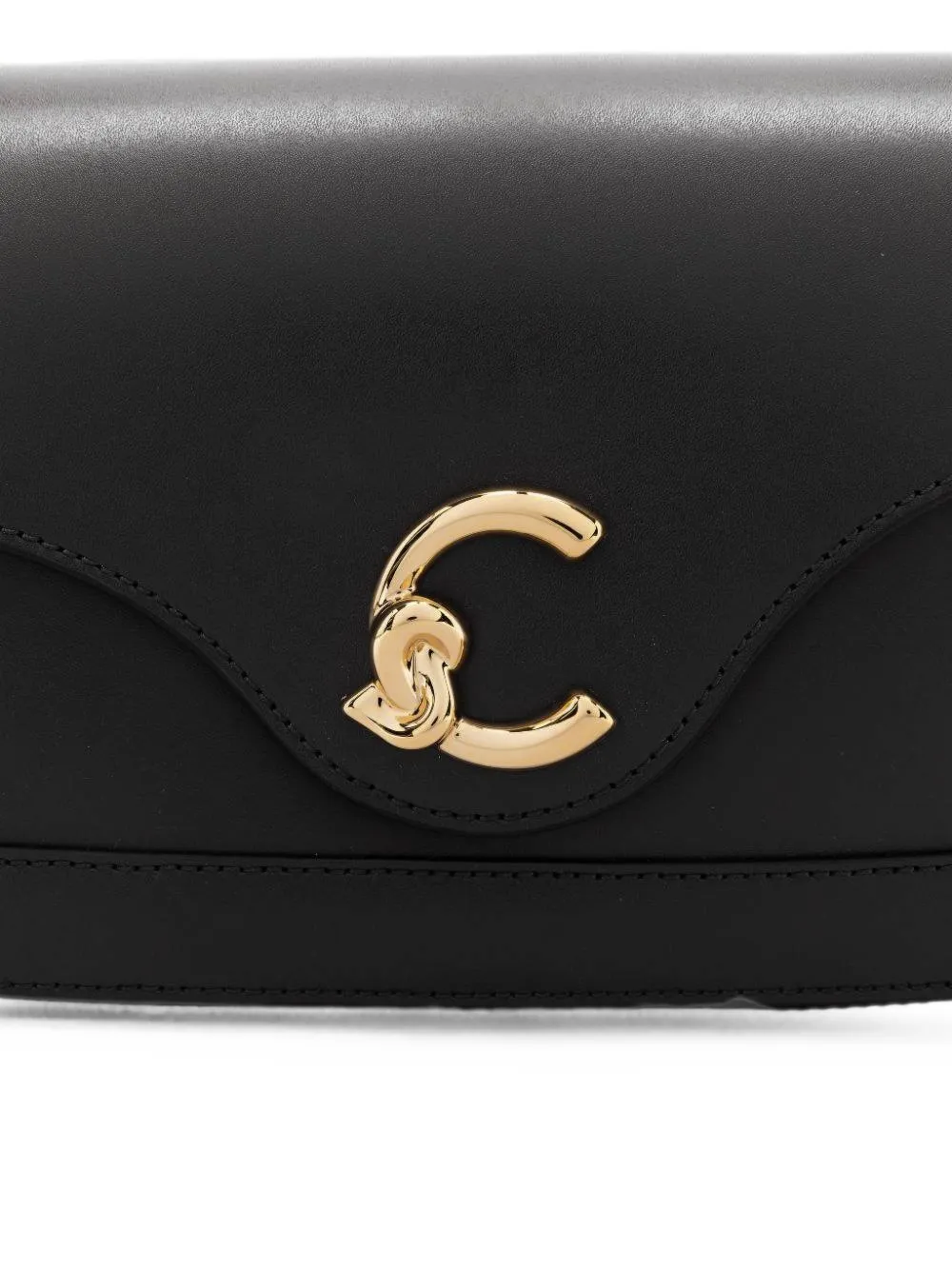 Coccinelle Medium C-Me crossbodytas met logoplakkaat Zwart