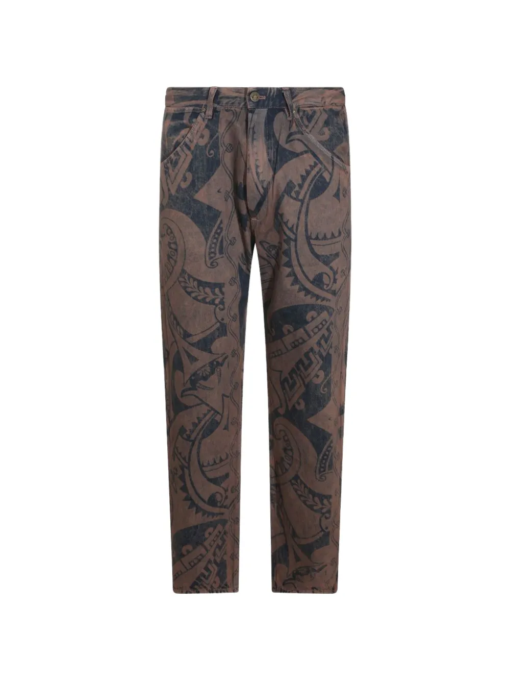 Vivienne Westwood Bizarre Print straight-leg jeans - Marrone