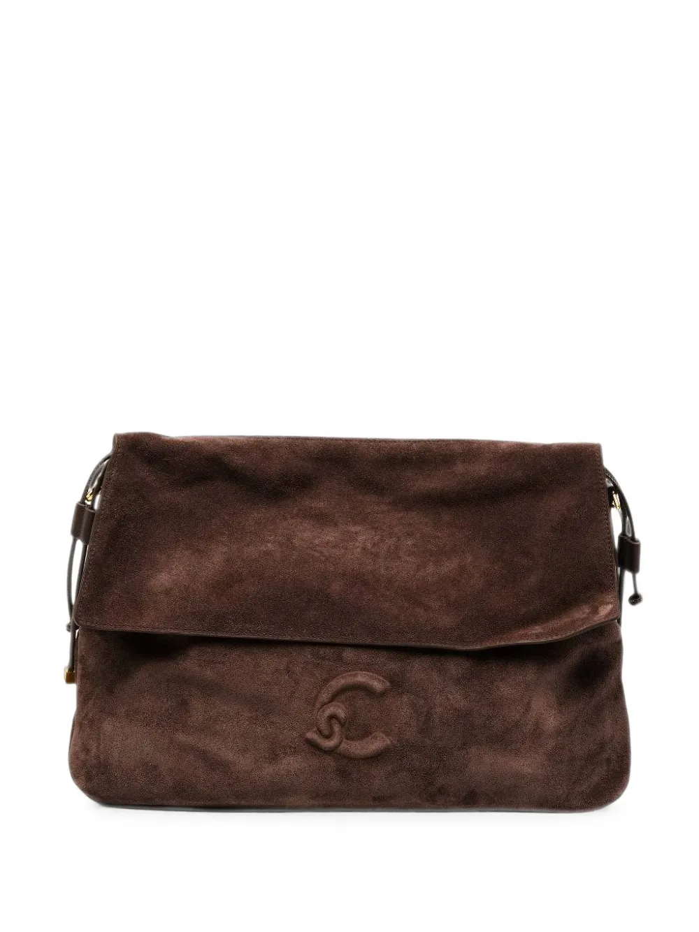 Coccinelle Lidia Medium suede shoulder bag - Marrone
