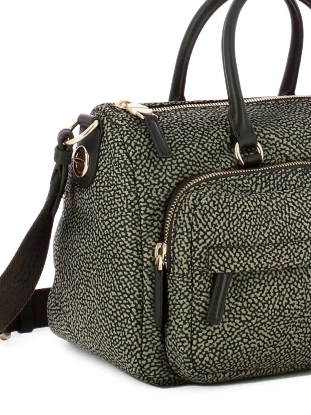 Borbonese Op Occhio di Pernice shopper Wit