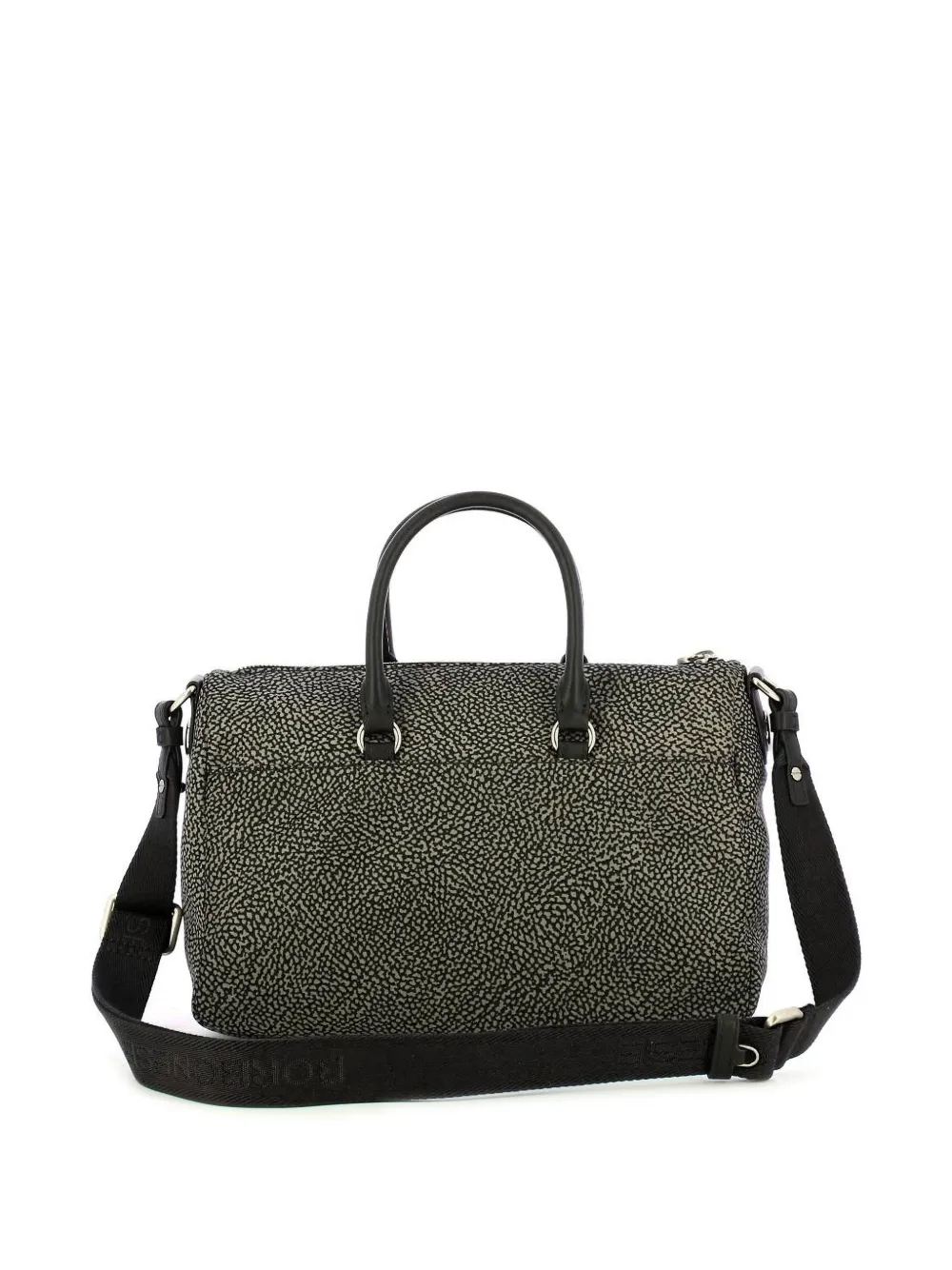 Borbonese Op Occhio di Pernice shopper Wit
