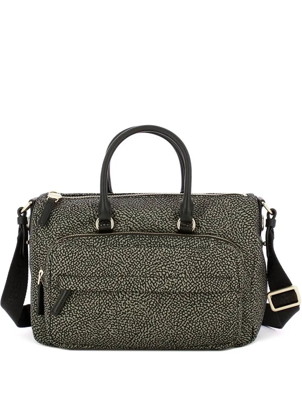 Borbonese Op Occhio di Pernice tote bag - White