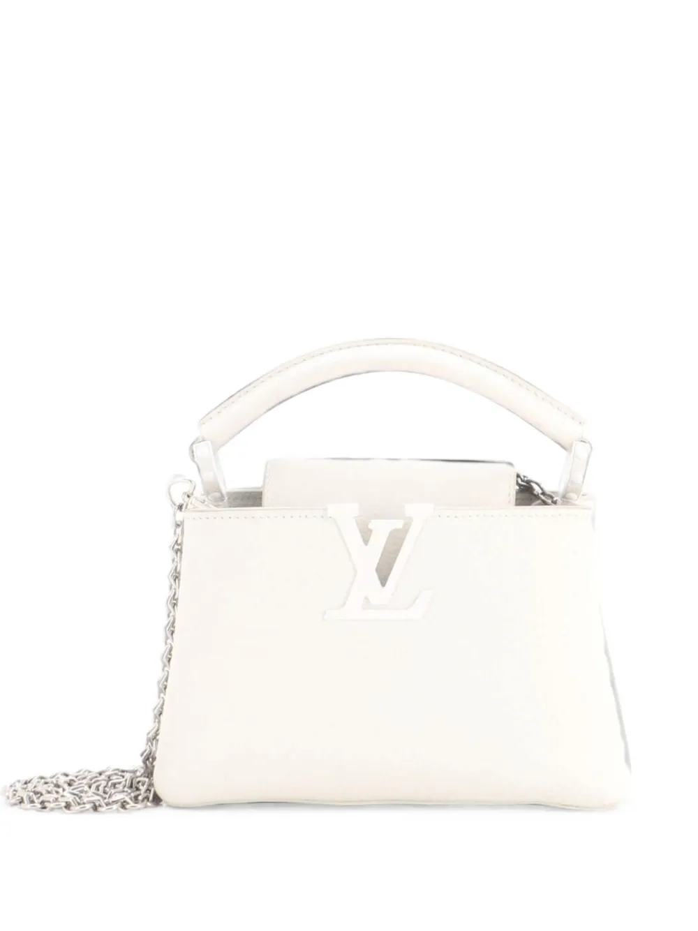 Louis Vuitton Pre-Owned Capucines Bag Leather Mini satchel - Bianco