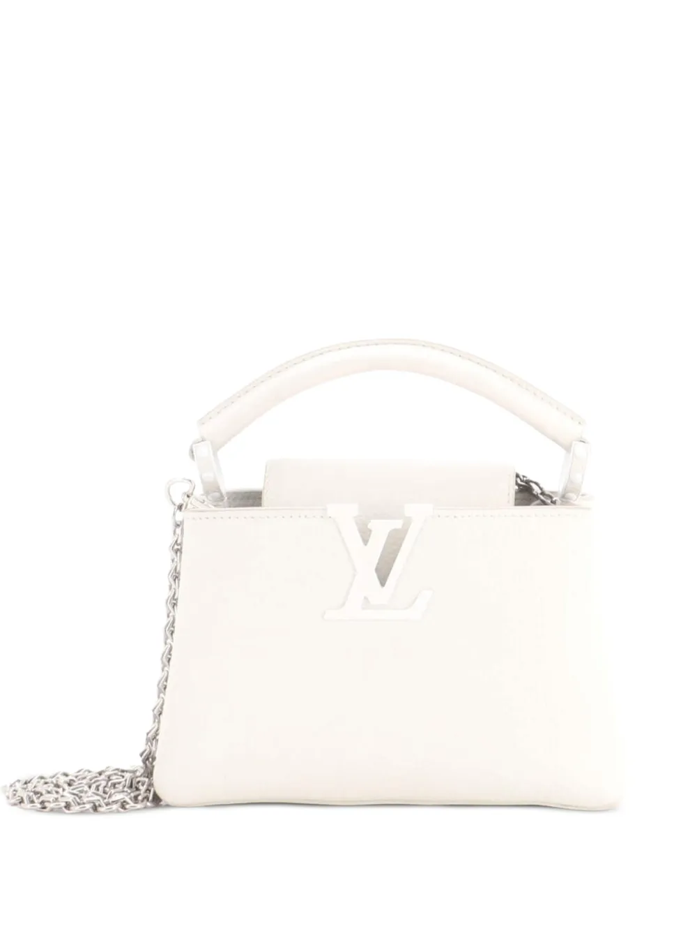 Louis Vuitton Pre-Owned Capucines Bag Leather Mini satchel - Bianco