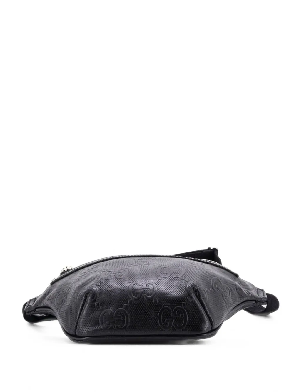 Gucci Pre-Owned GG Embossed Perforated Leather Small belt bag - Nero