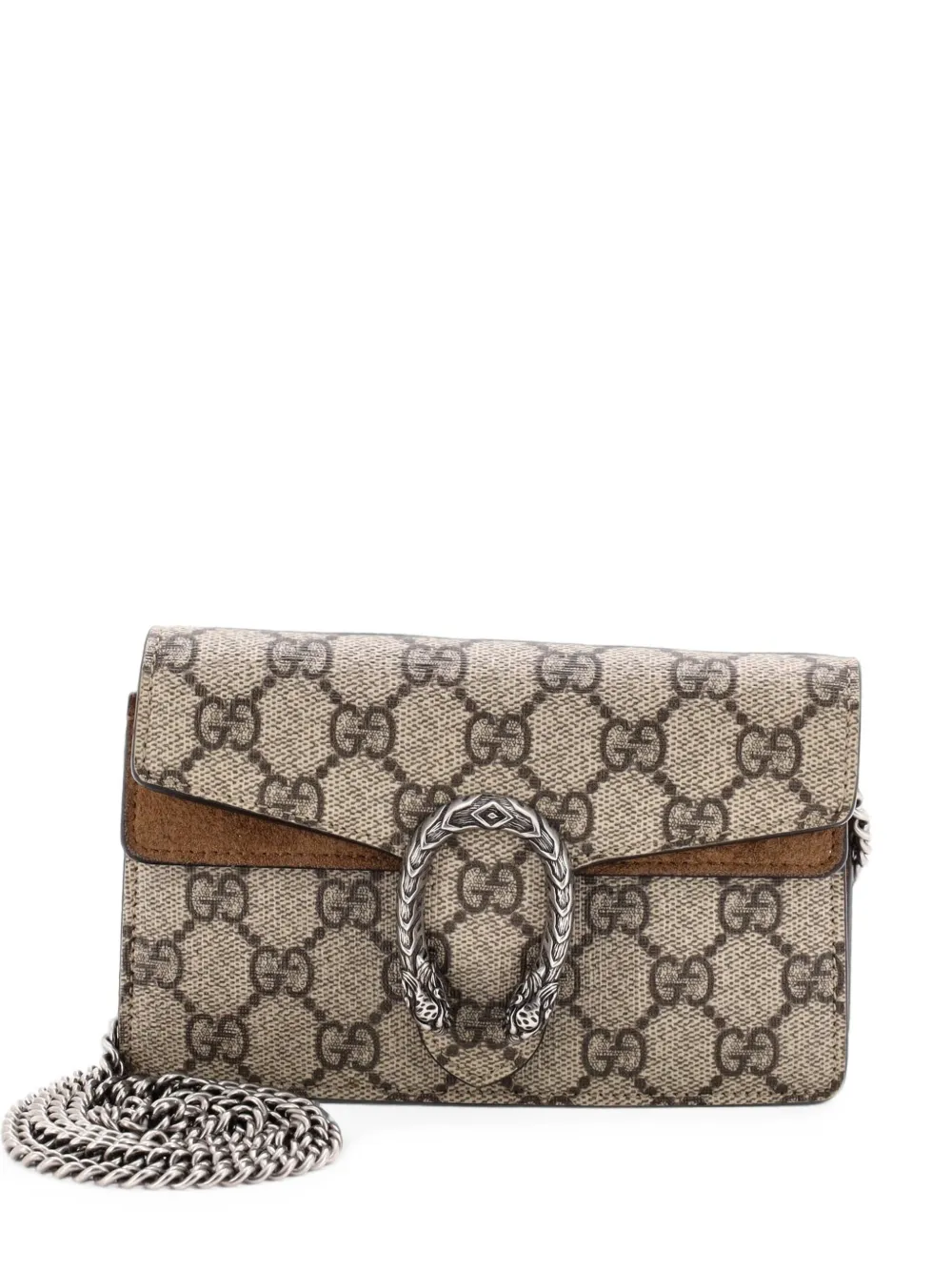 Gucci Pre-Owned Dionysus Bag GG Coated Canvas Super Mini crossbody bag - Marrone