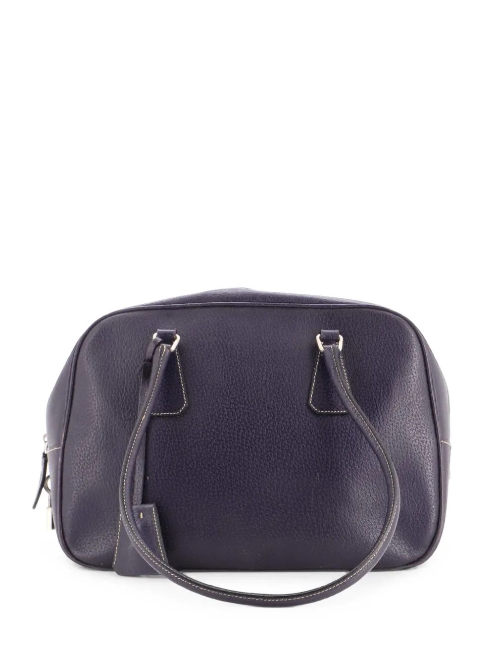 Prada Pre-Owned Vintage Bauletto Bag Leather Medium handbag - Blu