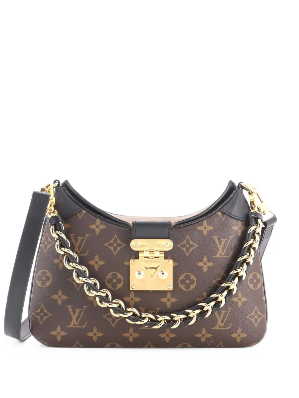 Louis Vuitton Pre-Owned LV Twinny Handbag Monogram Canvas and Reverse Monogram Canvas with Leather shoulder bag - Marrone
