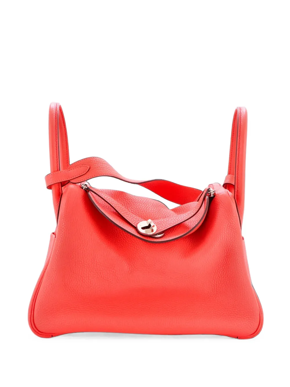 Hermès Pre-Owned Lindy Bag Clemence 30 shoulder bag - Rosso