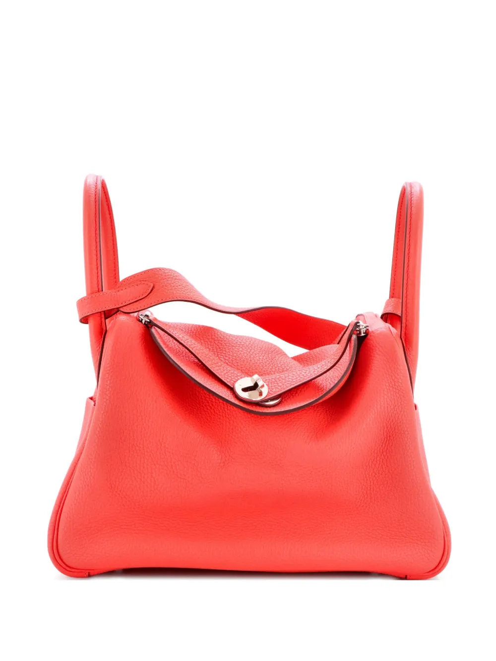 Hermès Pre-Owned Lindy Bag Clemence 30 shoulder bag - Rosso