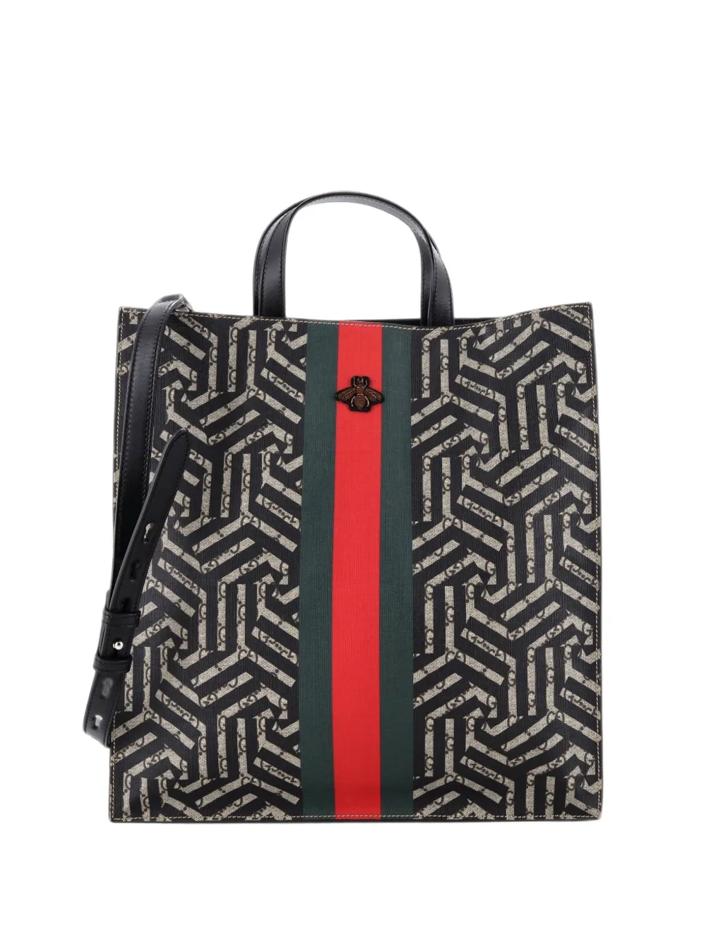 Gucci Pre-Owned Convertible Soft Open Caleido GG Coated Canvas tote bag - Marrone