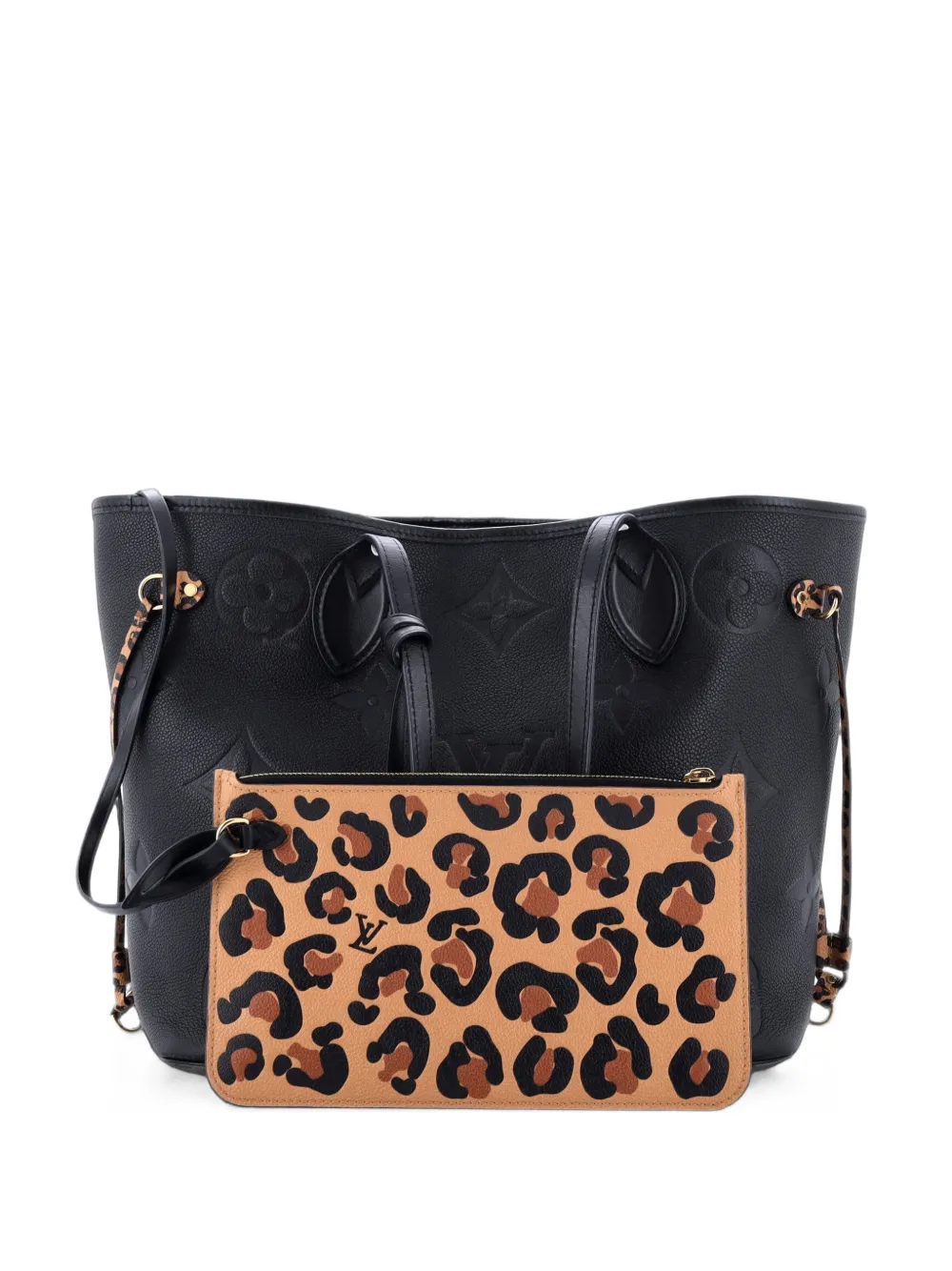 Louis Vuitton Pre-Owned Neverfull NM Wild at Heart Monogram Empreinte Giant MM tote bag - Nero