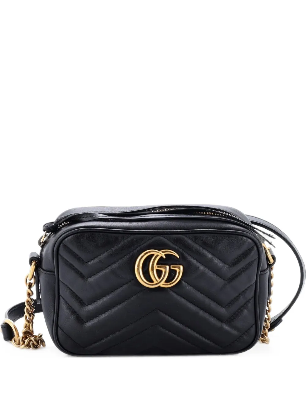 Gucci Pre-Owned GG Marmont Shoulder Bag Matelasse Leather Mini crossbody bag - Nero