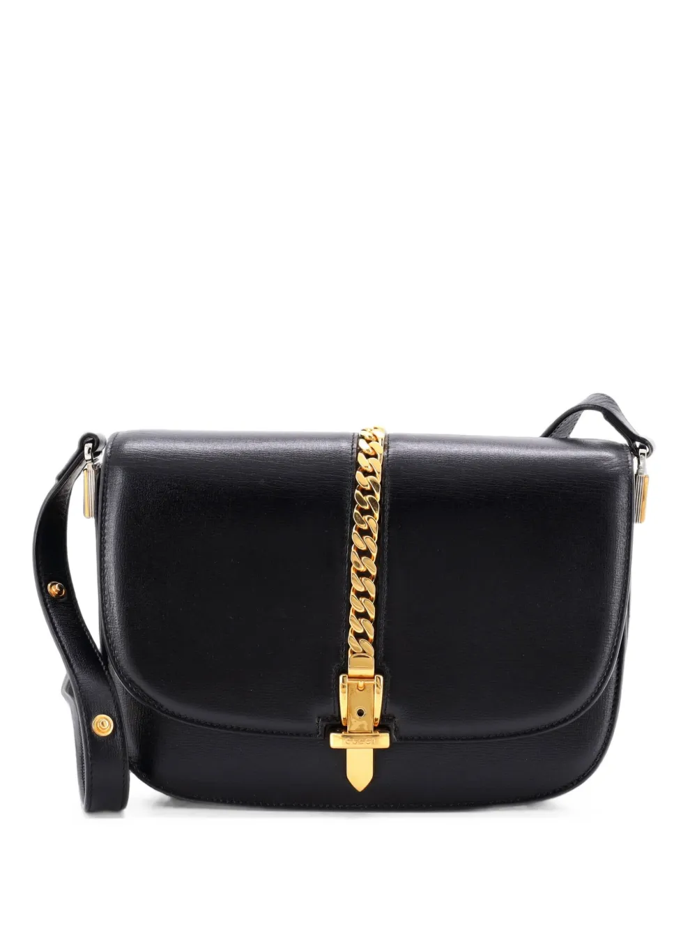 Gucci Pre-Owned Sylvie 1969 Shoulder Bag Leather Small crossbody bag - Nero