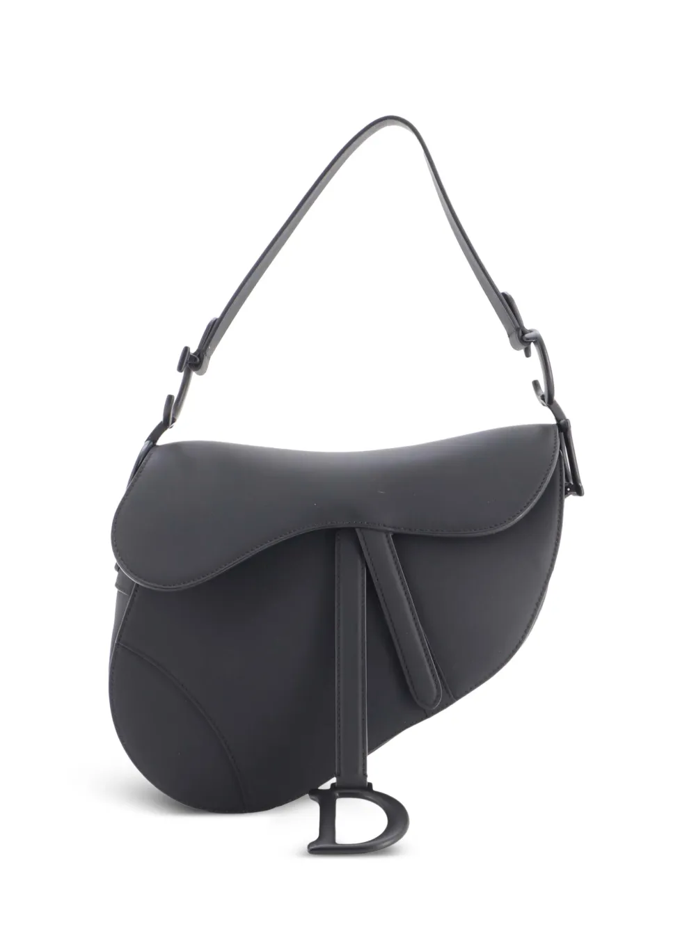 Christian Dior Pre-Owned Mittelgroße Ultra Matte Saddle Handtasche Schultertasche - Schwarz