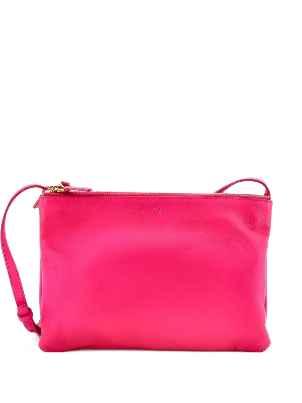 Celine Pre-Owned Trio Leather Large crossbody bag - Rosa