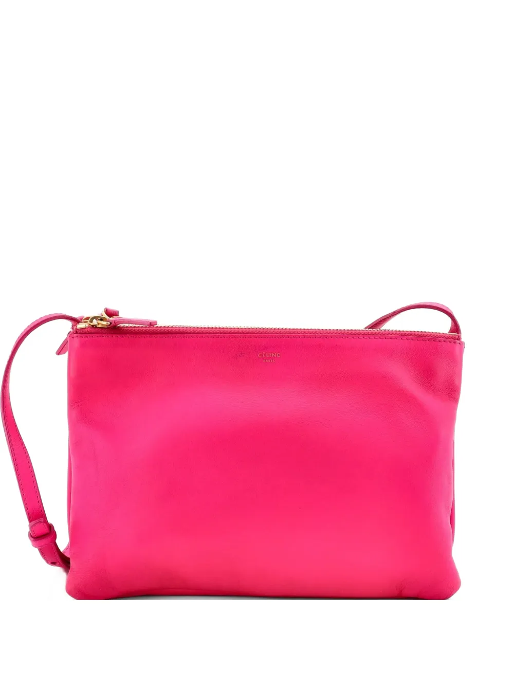Celine Pre-Owned Trio Leather Large crossbody bag - Rosa