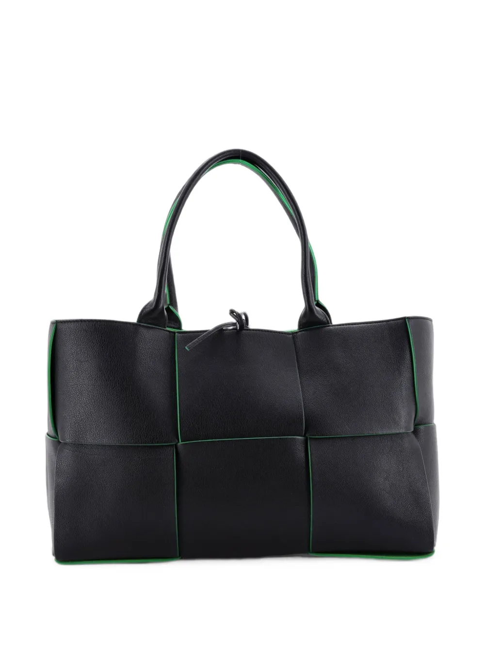 Bottega Veneta Pre-Owned Arco Maxi Intrecciato Leather Medium tote bag - Nero