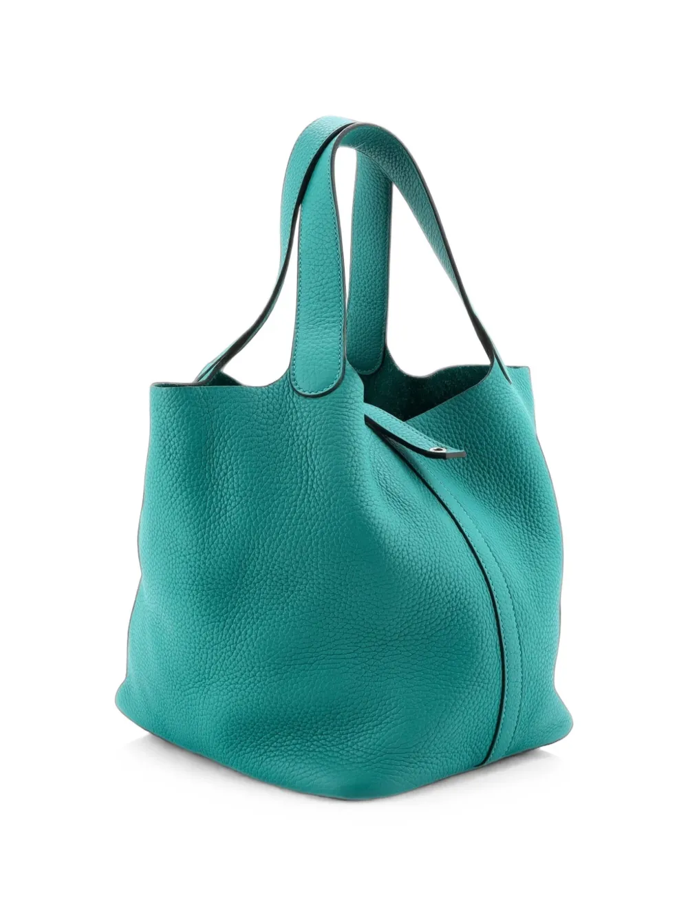 Hermès Pre-Owned Picotin Lock Bag Clemence MM bucket bag - Blu
