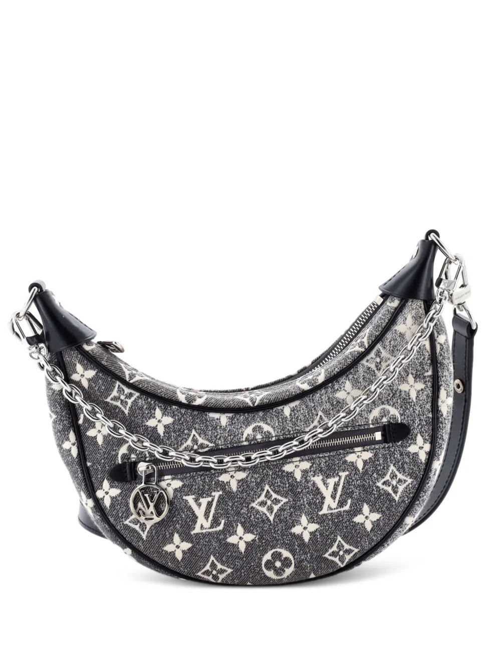 Louis Vuitton Pre-Owned Loop Monogram Jacquard Tasche aus Denim - Schwarz