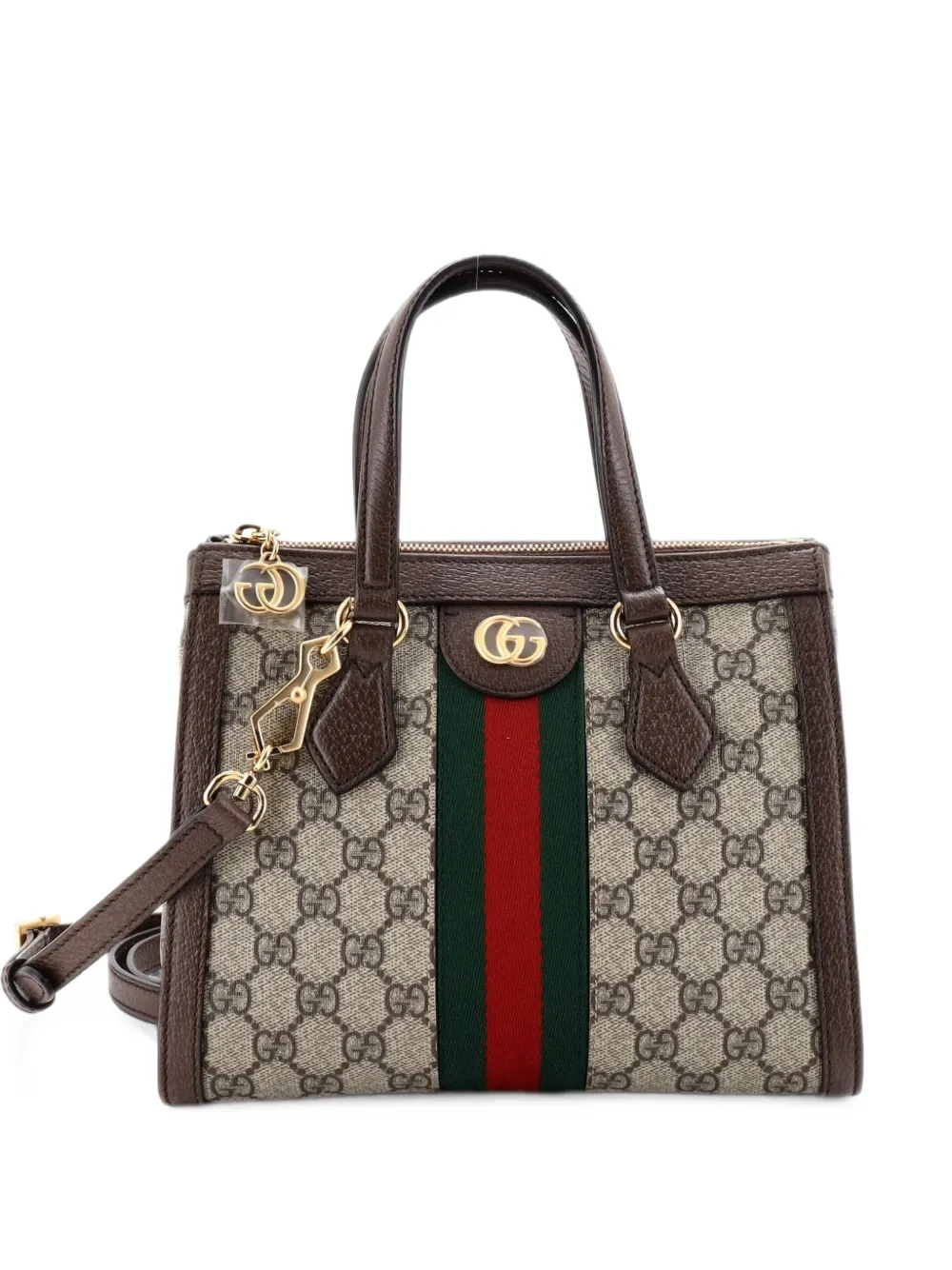Gucci Pre-Owned Ophidia Top Handle GG Coated Canvas Small tote bag - Marrone