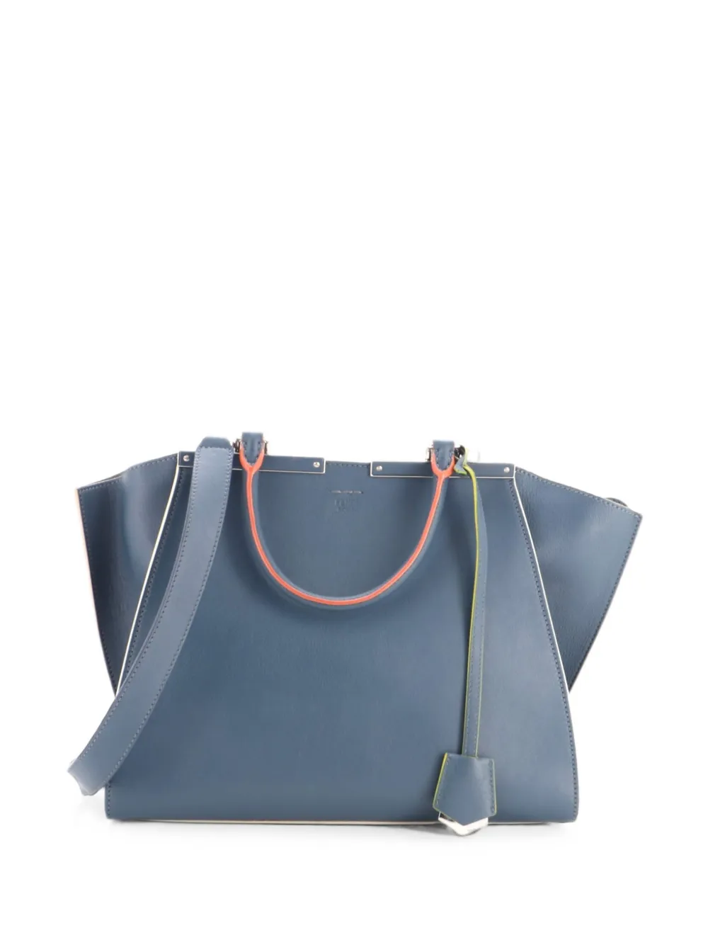 Fendi Pre-Owned Petite 3Jours Bag Leather satchel - Blu