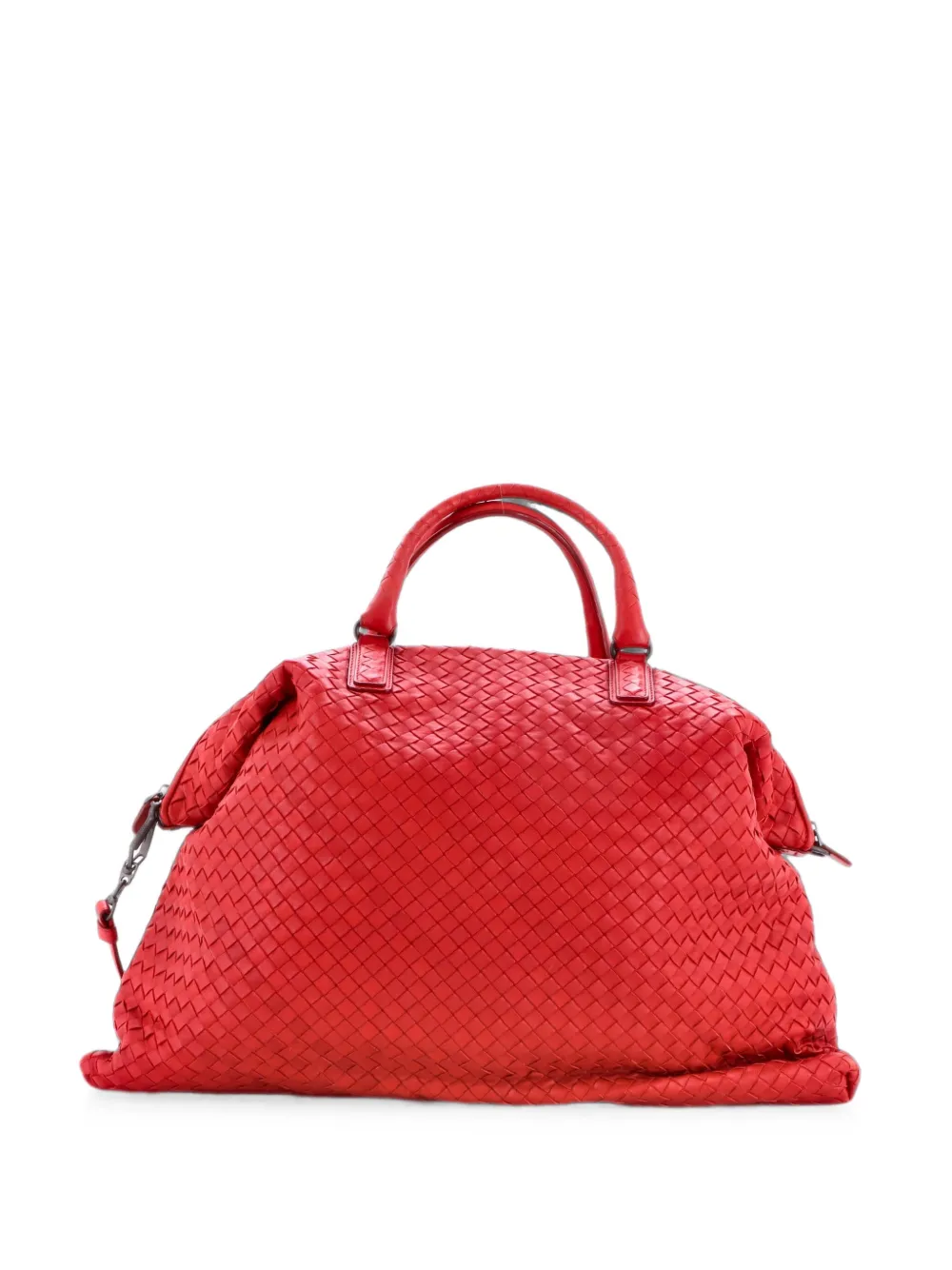 Bottega Veneta Pre-Owned Convertible Intrecciato Nappa Maxi satchel - Rosso
