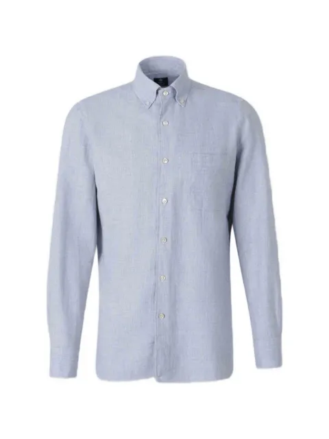Luigi Borrelli button-down chest-pocket shirt
