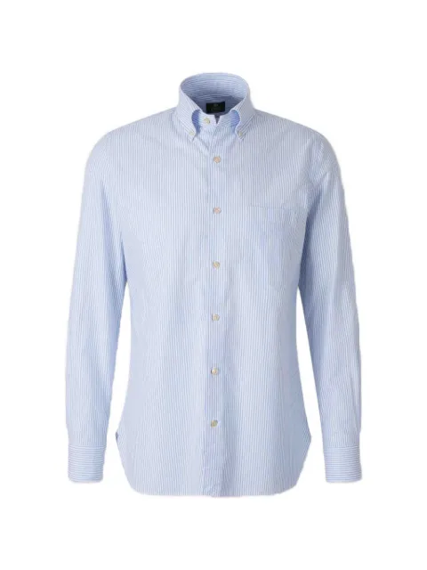 Luigi Borrelli vertical-stripe button-down shirt
