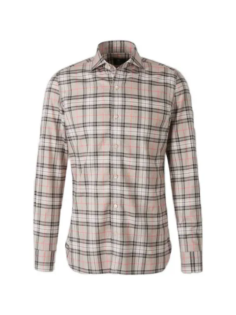 Luigi Borrelli check-print long-sleeve shirt