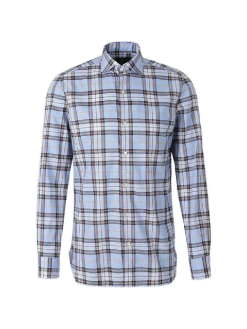 Luigi Borrelli plaid-check long-sleeve shirt