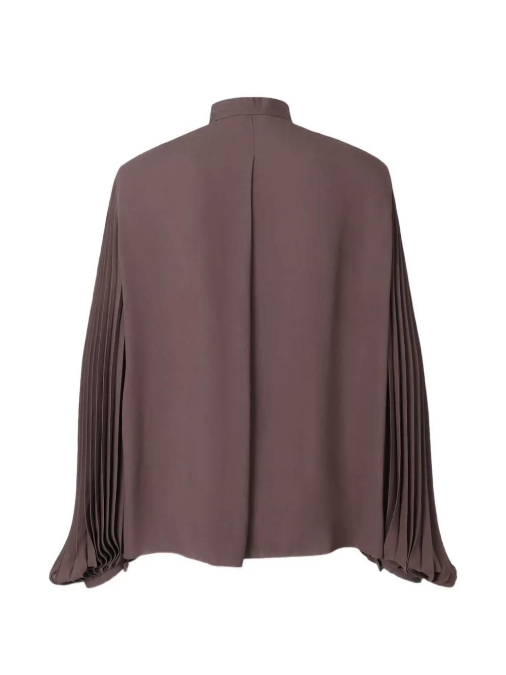 TOM FORD Geplooid overhemd met strikdetail Bruin