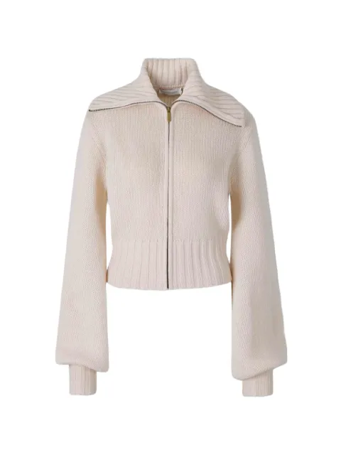ZIMMERMANN ribbed-knit zip-up cardigan