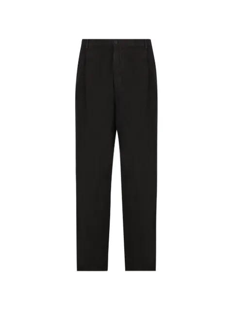 Massimo Osti Studio pleated logo-patch trousers