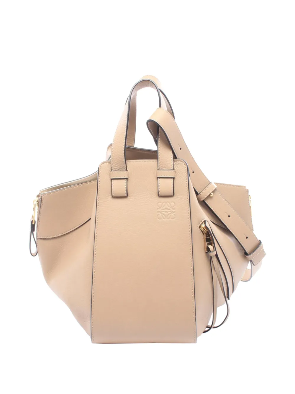 Loewe Pre-Owned 2016-2026 Small Grained Calfskin Drawstring Hammock Bag satchel - Toni neutri
