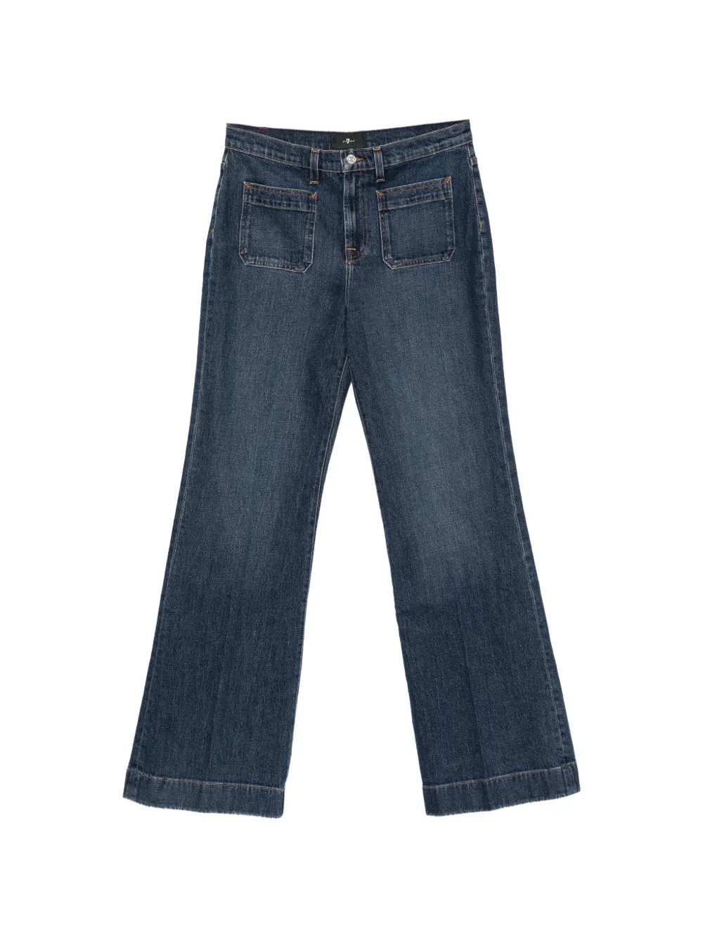 7 For All Mankind Jeans mit aufgesetzten Taschen - Blau