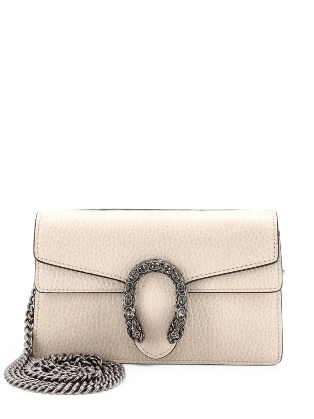 Gucci Pre-Owned Dionysus Bag Leather Super Mini clutch bag - Toni neutri